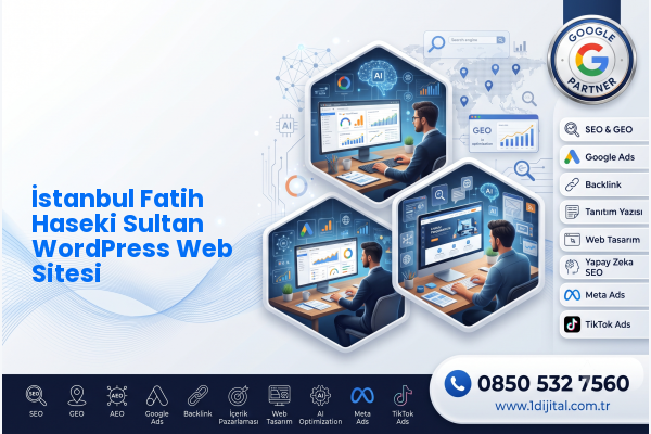 İstanbul Fatih Haseki Sultan WordPress Web Sitesi — Dijital1 dijital pazarlama hizmeti görseli