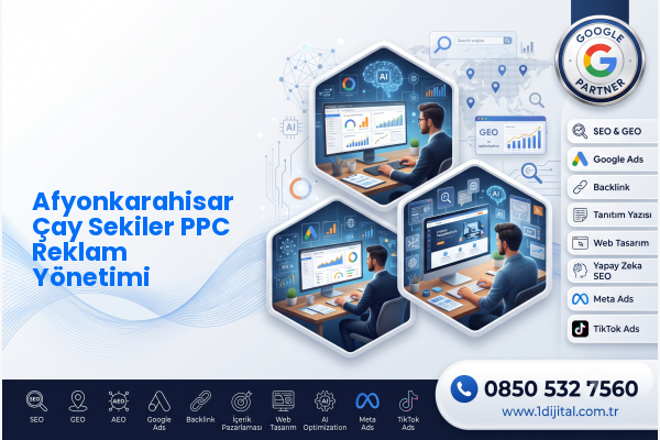 Afyonkarahisar Çay Sekiler PPC Reklam Yönetimi — Dijital1 dijital pazarlama hizmeti görseli
