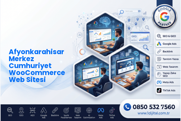Afyonkarahisar Merkez Cumhuriyet WooCommerce Web Sitesi — Dijital1 dijital pazarlama hizmeti görseli