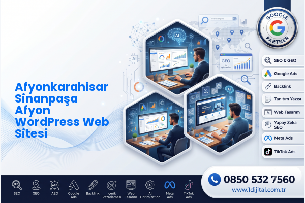 Afyonkarahisar Sinanpaşa Afyon WordPress Web Sitesi — Dijital1 dijital pazarlama hizmeti görseli