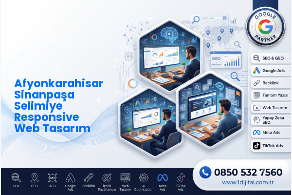 Afyonkarahisar Sinanpaşa Selimiye Responsive Web Tasarım — Dijital1 dijital pazarlama hizmeti görseli