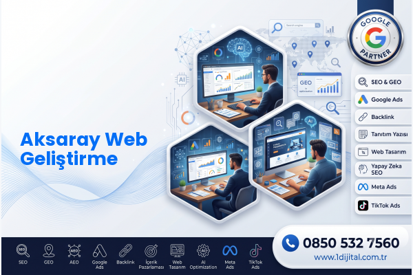 Aksaray Web Geliştirme — Dijital1 dijital pazarlama hizmeti görseli