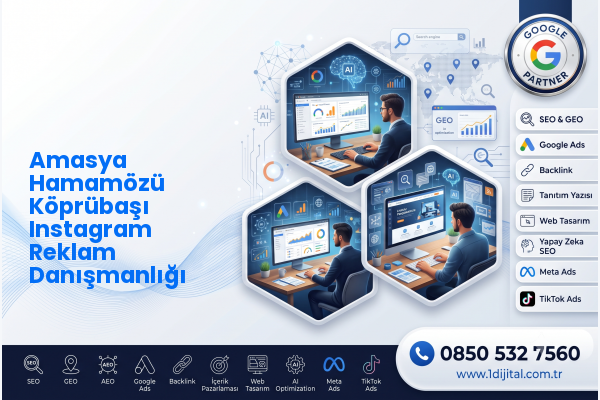 Amasya Hamamözü Köprübaşı Instagram Reklam Danışmanlığı — Dijital1 dijital pazarlama hizmeti görseli