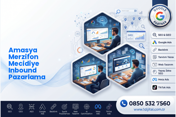 Amasya Merzifon Mecidiye Inbound Pazarlama — Dijital1 dijital pazarlama hizmeti görseli