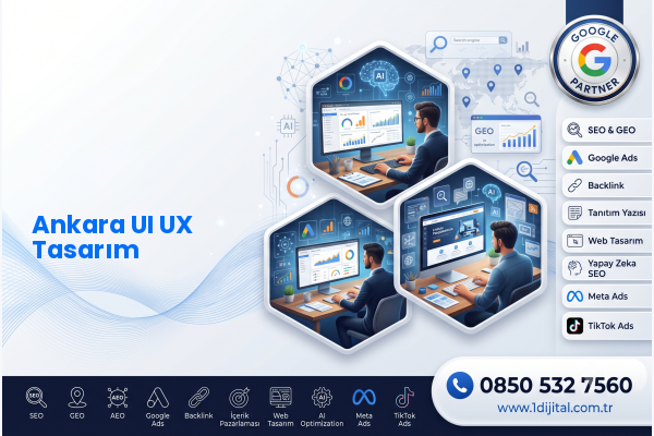 Ankara UI UX Tasarım — Dijital1 dijital pazarlama hizmeti görseli