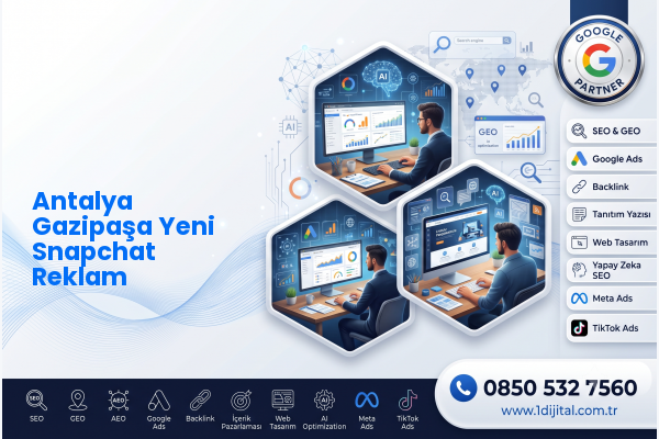 Antalya Gazipaşa Yeni Snapchat Reklam — Dijital1 dijital pazarlama hizmeti görseli