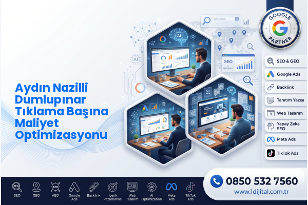 Aydın Nazilli Dumlupınar Tıklama Başına Maliyet Optimizasyonu — Dijital1 dijital pazarlama hizmeti görseli