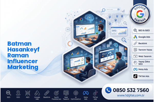 Batman Hasankeyf Raman Influencer Marketing — Dijital1 dijital pazarlama hizmeti görseli