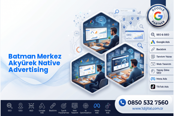 Batman Merkez Akyürek Native Advertising — Dijital1 dijital pazarlama hizmeti görseli