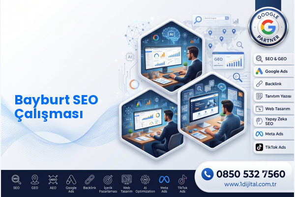 Bayburt SEO Çalışması — Dijital1 dijital pazarlama hizmeti görseli