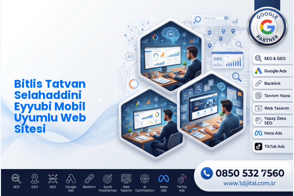 Bitlis Tatvan Selahaddini Eyyubi Mobil Uyumlu Web Sitesi — Dijital1 dijital pazarlama hizmeti görseli