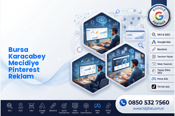 Bursa Karacabey Mecidiye Pinterest Reklam — Dijital1 dijital pazarlama hizmeti görseli