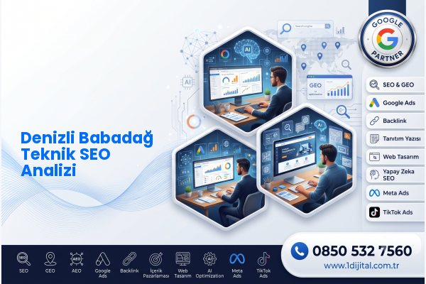 Denizli Babadağ Teknik SEO Analizi — Dijital1 dijital pazarlama hizmeti görseli
