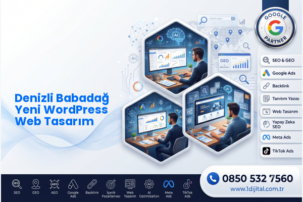 Denizli Babadağ Yeni WordPress Web Tasarım — Dijital1 dijital pazarlama hizmeti görseli