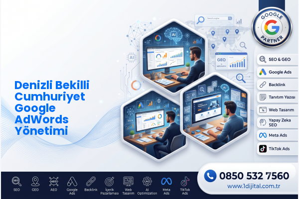 Denizli Bekilli Cumhuriyet Google AdWords Yönetimi — Dijital1 dijital pazarlama hizmeti görseli