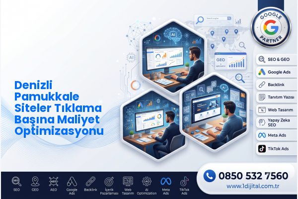 Denizli Pamukkale Siteler Tıklama Başına Maliyet Optimizasyonu — Dijital1 dijital pazarlama hizmeti görseli