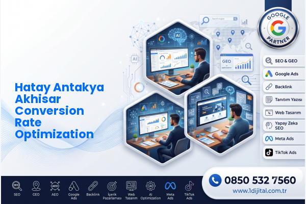 Hatay Antakya Akhisar Conversion Rate Optimization — Dijital1 dijital pazarlama hizmeti görseli
