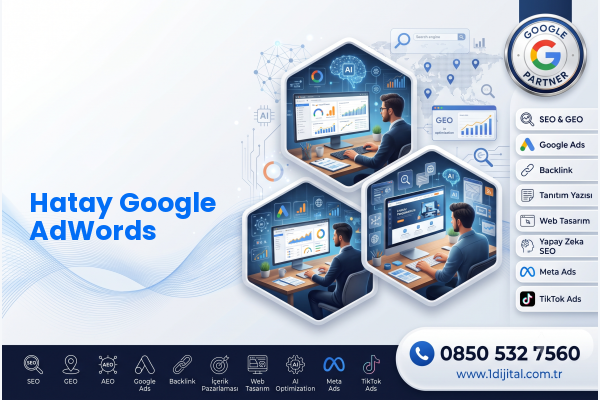 Hatay Google AdWords — Dijital1 dijital pazarlama hizmeti görseli