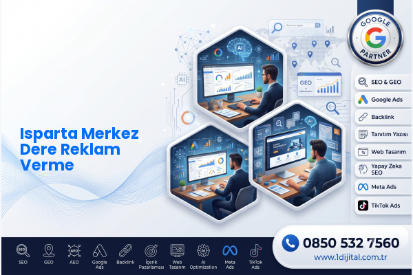 Isparta Merkez Dere Reklam Verme — Dijital1 dijital pazarlama hizmeti görseli
