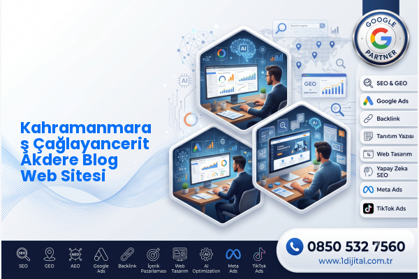 Kahramanmaraş Çağlayancerit Akdere Blog Web Sitesi — Dijital1 dijital pazarlama hizmeti görseli