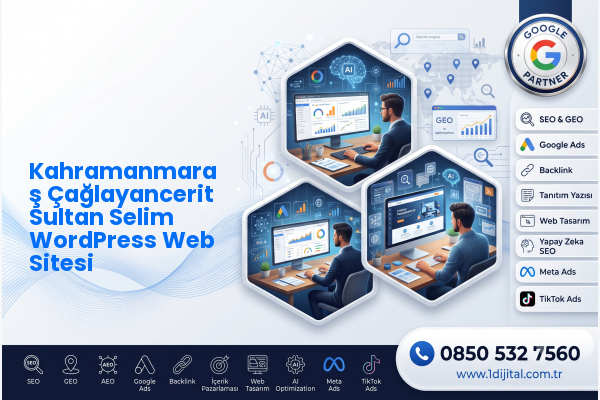 Kahramanmaraş Çağlayancerit Sultan Selim WordPress Web Sitesi — Dijital1 dijital pazarlama hizmeti görseli