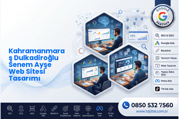 Kahramanmaraş Dulkadiroğlu Senem Ayşe Web Sitesi Tasarımı — Dijital1 dijital pazarlama hizmeti görseli