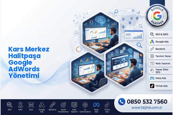 Kars Merkez Halitpaşa Google AdWords Yönetimi — Dijital1 dijital pazarlama hizmeti görseli