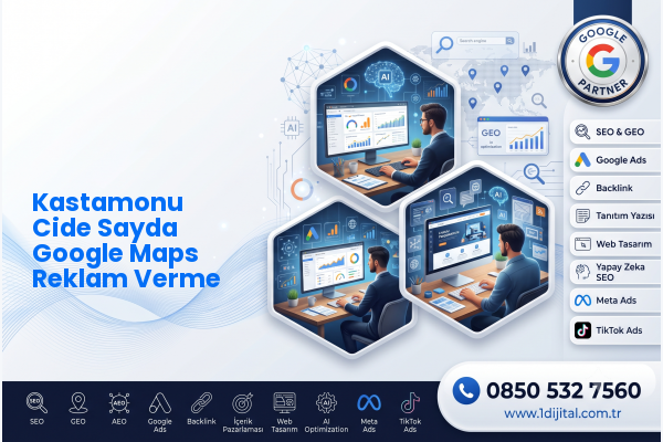 Kastamonu Cide Sayda Google Maps Reklam Verme — Dijital1 dijital pazarlama hizmeti görseli