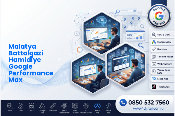 Malatya Battalgazi Hamidiye Google Performance Max — Dijital1 dijital pazarlama hizmeti görseli