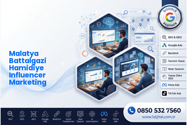 Malatya Battalgazi Hamidiye Influencer Marketing — Dijital1 dijital pazarlama hizmeti görseli