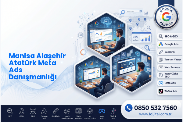 Manisa Alaşehir Atatürk Meta Ads Danışmanlığı — Dijital1 dijital pazarlama hizmeti görseli