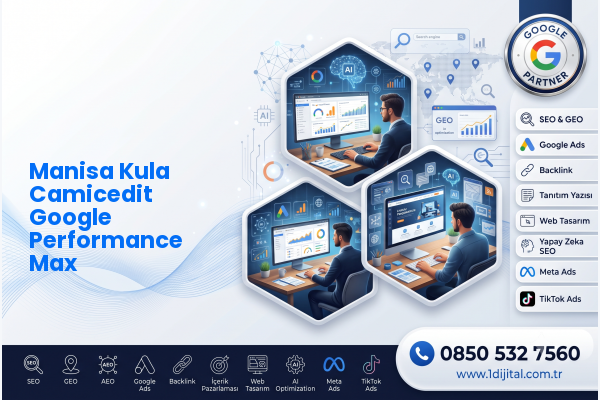 Manisa Kula Camicedit Google Performance Max — Dijital1 dijital pazarlama hizmeti görseli