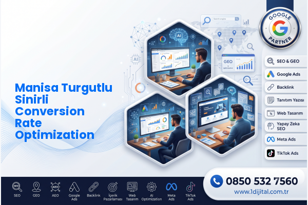 Manisa Turgutlu Sinirli Conversion Rate Optimization — Dijital1 dijital pazarlama hizmeti görseli