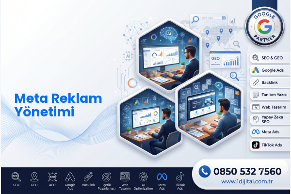 Meta Reklam Yönetimi — Dijital1 dijital pazarlama hizmeti görseli