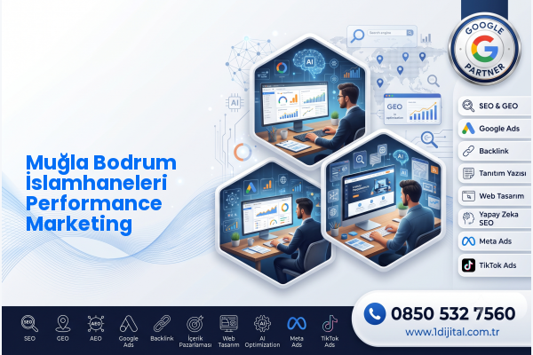 Muğla Bodrum İslamhaneleri Performance Marketing — Dijital1 dijital pazarlama hizmeti görseli