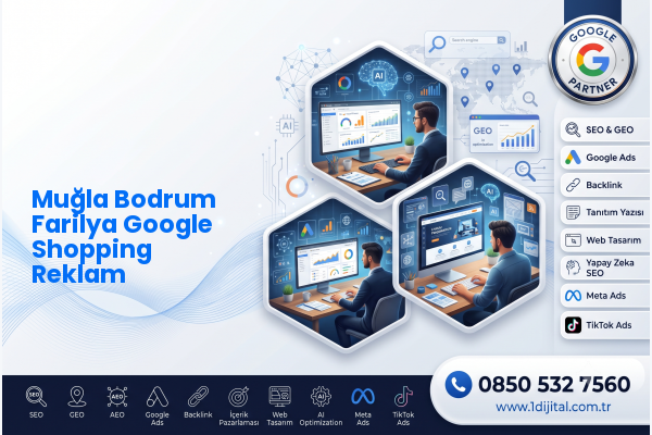 Muğla Bodrum Farilya Google Shopping Reklam — Dijital1 dijital pazarlama hizmeti görseli