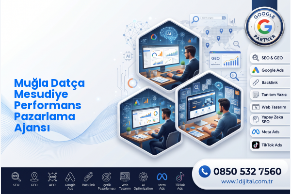 Muğla Datça Mesudiye Performans Pazarlama Ajansı — Dijital1 dijital pazarlama hizmeti görseli