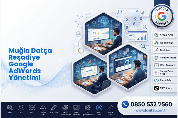 Muğla Datça Reşadiye Google AdWords Yönetimi — Dijital1 dijital pazarlama hizmeti görseli