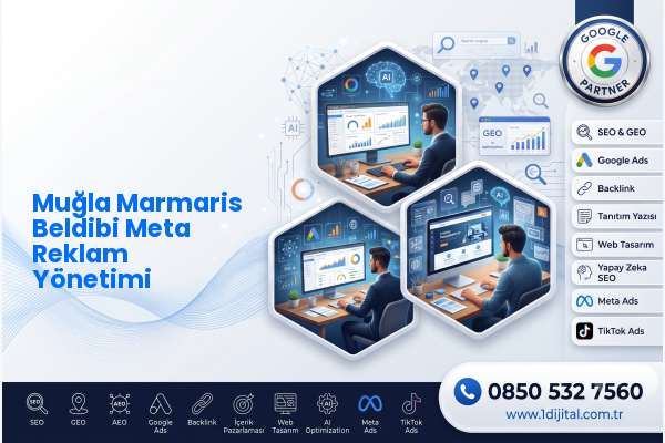 Muğla Marmaris Beldibi Meta Reklam Yönetimi — Dijital1 dijital pazarlama hizmeti görseli