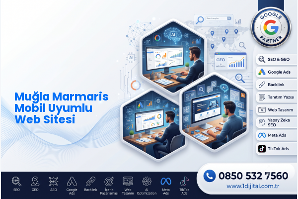 Muğla Marmaris Mobil Uyumlu Web Sitesi — Dijital1 dijital pazarlama hizmeti görseli