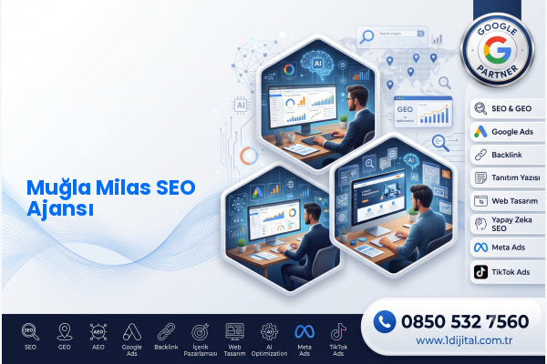 Muğla Milas SEO Ajansı — Dijital1 dijital pazarlama hizmeti görseli