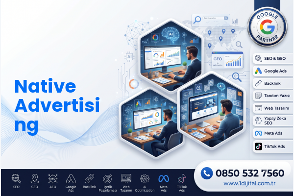 Native Advertising — Dijital1 dijital pazarlama hizmeti görseli