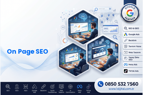 On Page SEO — Dijital1 dijital pazarlama hizmeti görseli