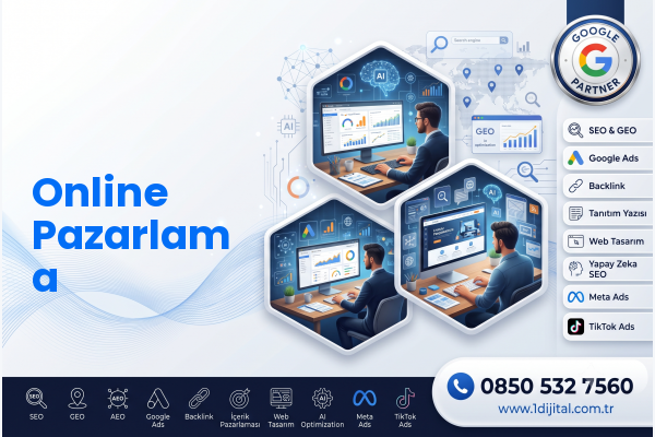 Online Pazarlama — Dijital1 dijital pazarlama hizmeti görseli