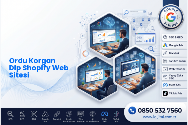 Ordu Korgan Dip Shopify Web Sitesi — Dijital1 dijital pazarlama hizmeti görseli