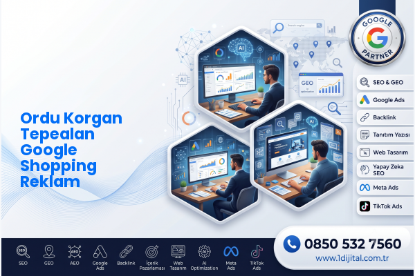 Ordu Korgan Tepealan Google Shopping Reklam — Dijital1 dijital pazarlama hizmeti görseli