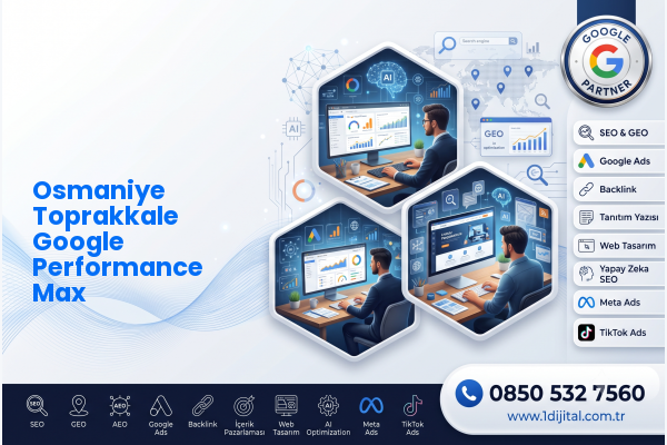 Osmaniye Toprakkale Google Performance Max — Dijital1 dijital pazarlama hizmeti görseli