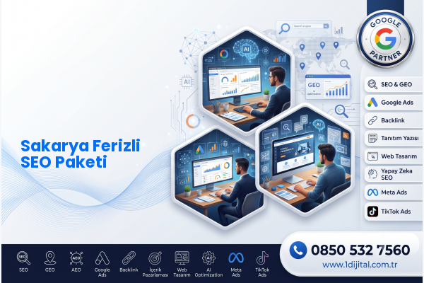 Sakarya Ferizli SEO Paketi — Dijital1 dijital pazarlama hizmeti görseli