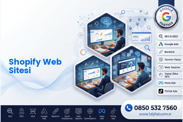 Shopify Web Sitesi — Dijital1 dijital pazarlama hizmeti görseli