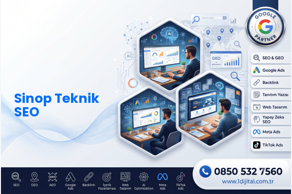 Sinop Teknik SEO — Dijital1 dijital pazarlama hizmeti görseli